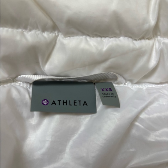 Athleta Black & White Puffer Vests - Picture 2 of 8